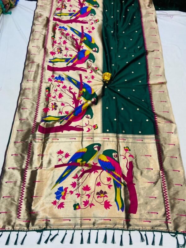 PURE SOFT KANJIVARAM PAITHANI SILK SAREE #NF7729*