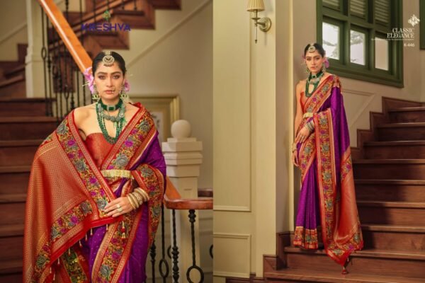 KRISHVA PV BANARASI SILK SAREE NF8351*