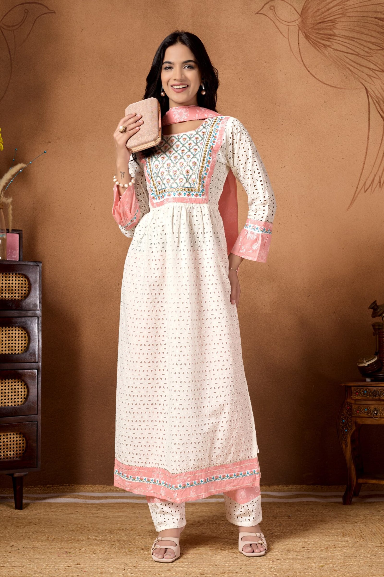 Trendy Patch Handwork Co-Ord Set - Image 4