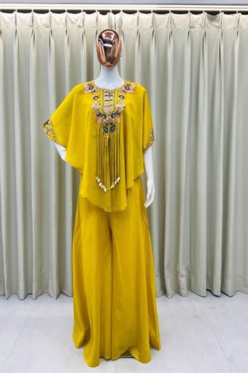 Trendy Indo Western 3-Piece Set with Sequins Embroidery