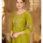 Elevate your festive and party wardrobe with this luxury Roman Silk Kurti–Plazzo–Dupatta Set, crafted in heavy Roman silk fabric for a rich and elegant look. The kurti features a round neckline with intricate handwork, complemented by full hand-worked sleeves, giving this outfit a refined designer finish 🌼✨  Paired with a stylish full divider plazzo and a matching dupatta with work, this set is perfect for festive occasions, weddings, parties, and special celebrations.