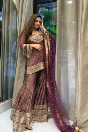 Upgrade your ethnic wardrobe with this elegant and premium Designer Kurti–Pant–Dupatta Set, crafted in luxurious Roman Silk and beautifully finished with embroidery thread and sequin work. Designed for comfort and style, this outfit is perfect for festive occasions, parties, family functions, and special celebrations.