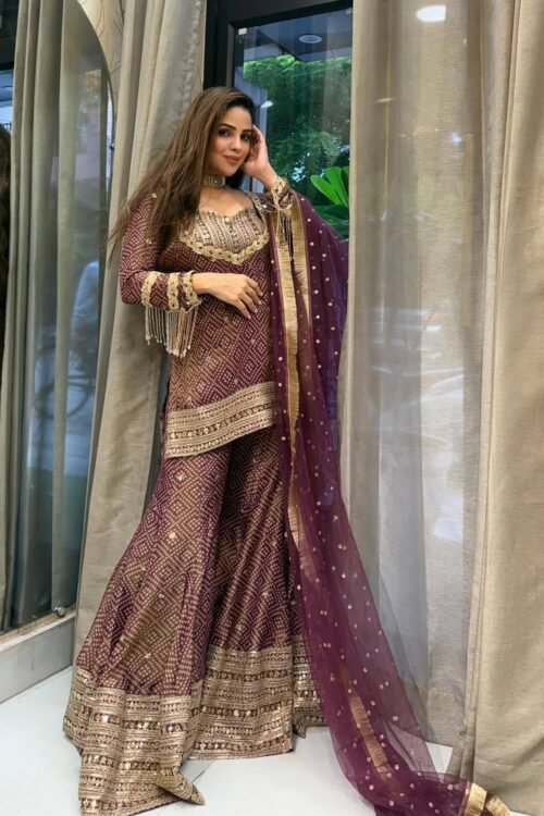 Upgrade your ethnic wardrobe with this elegant and premium Designer Kurti–Pant–Dupatta Set, crafted in luxurious Roman Silk and beautifully finished with embroidery thread and sequin work. Designed for comfort and style, this outfit is perfect for festive occasions, parties, family functions, and special celebrations.