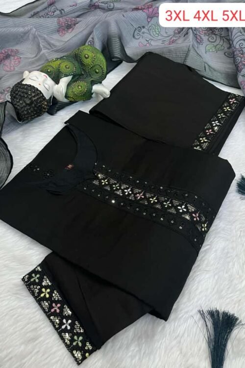 Creating beauty through detail—this Plazo Kurti Set is thoughtfully designed with a blend of artistic prints and delicate handwork, making every piece feel special and exclusive. Crafted for women who appreciate refined craftsmanship and effortless style, this outfit is perfect for festive occasions, family functions, daytime celebrations, and elegant gatherings.