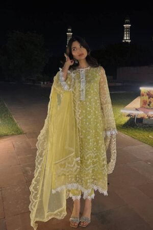 Elevate your festive and party wardrobe with this Designer Heavy Soft Net Top–Palazzo–Dupatta Set, crafted to deliver a graceful yet glamorous look. Designed for modern women who love elegance with comfort, this outfit is ideal for parties, weddings, festive celebrations, and special occasions.