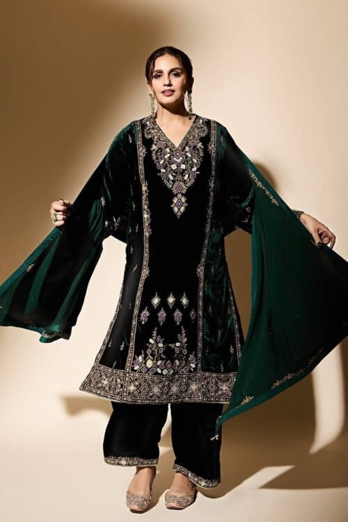 Make a bold style statement this season with our Party Wear Heavy Viscose Velvet Top, Palazzo & Dupatta Set, crafted for women who love rich fabrics, elegant embroidery, and luxurious comfort. Designed to deliver a premium festive look, this outfit is ideal for parties, weddings, festive celebrations, evening functions, and special occasions.