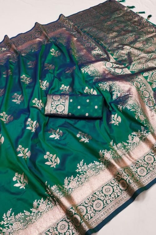 Experience the beauty of Indian heritage with our Soft Banarasi Silk Saree, where classic craftsmanship meets contemporary elegance. Designed for women who appreciate tradition with a modern touch, this saree is a perfect choice for festive celebrations, weddings, family functions, and cultural occasions.