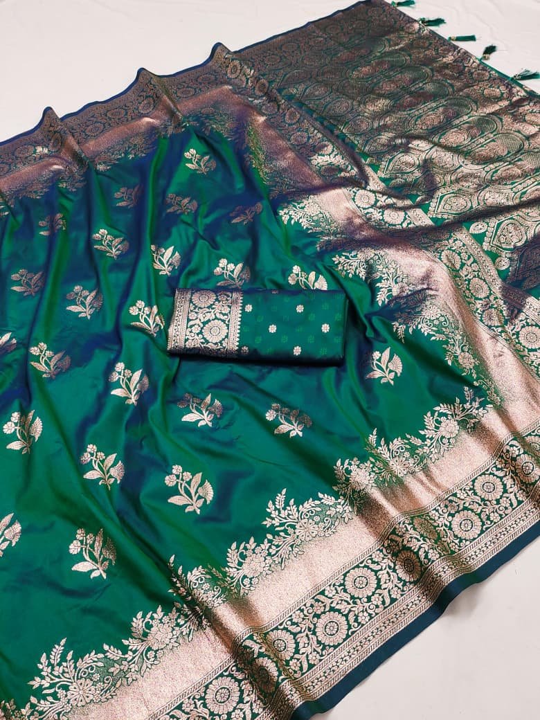 Experience the beauty of Indian heritage with our Soft Banarasi Silk Saree, where classic craftsmanship meets contemporary elegance. Designed for women who appreciate tradition with a modern touch, this saree is a perfect choice for festive celebrations, weddings, family functions, and cultural occasions.